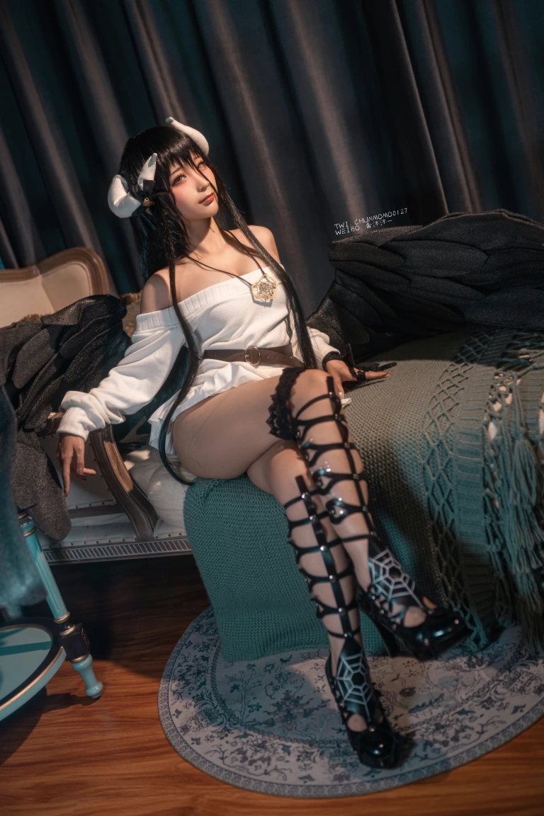蠢沫沫《雅儿贝德毛衣》主题写真：40张全套美图