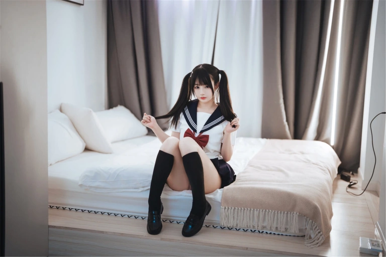 桜井宁宁《双马尾JK》主题写真：65张全套美图