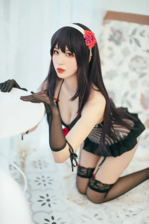 轩萧学姐《NO.66 – 霞之丘诗羽学姐内衣套》主题写真：32张全套美图