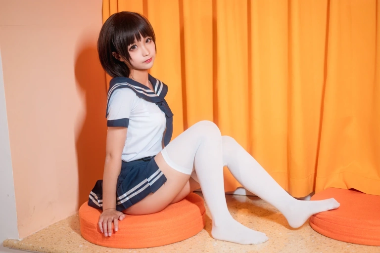 蠢沫沫《学生服》主题写真：42张全套美图