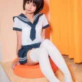 蠢沫沫《学生服》主题写真：42张全套美图