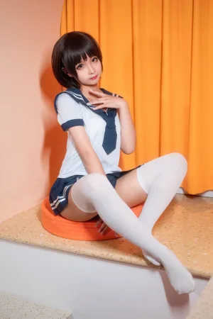 蠢沫沫《学生服》主题写真：42张全套美图