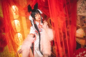 蠢沫沫《爱宕旗袍》主题写真：40张全套美图