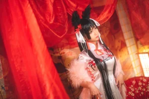 蠢沫沫《爱宕旗袍》主题写真：40张全套美图