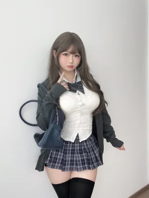依酱《学姐的日常》主题写真：35张全套美图，含3个视频