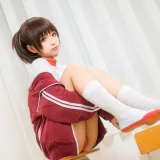 蠢沫沫《体操服红》主题写真：45张全套美图