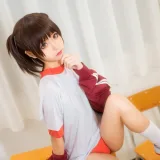 蠢沫沫《体操服红》主题写真：45张全套美图