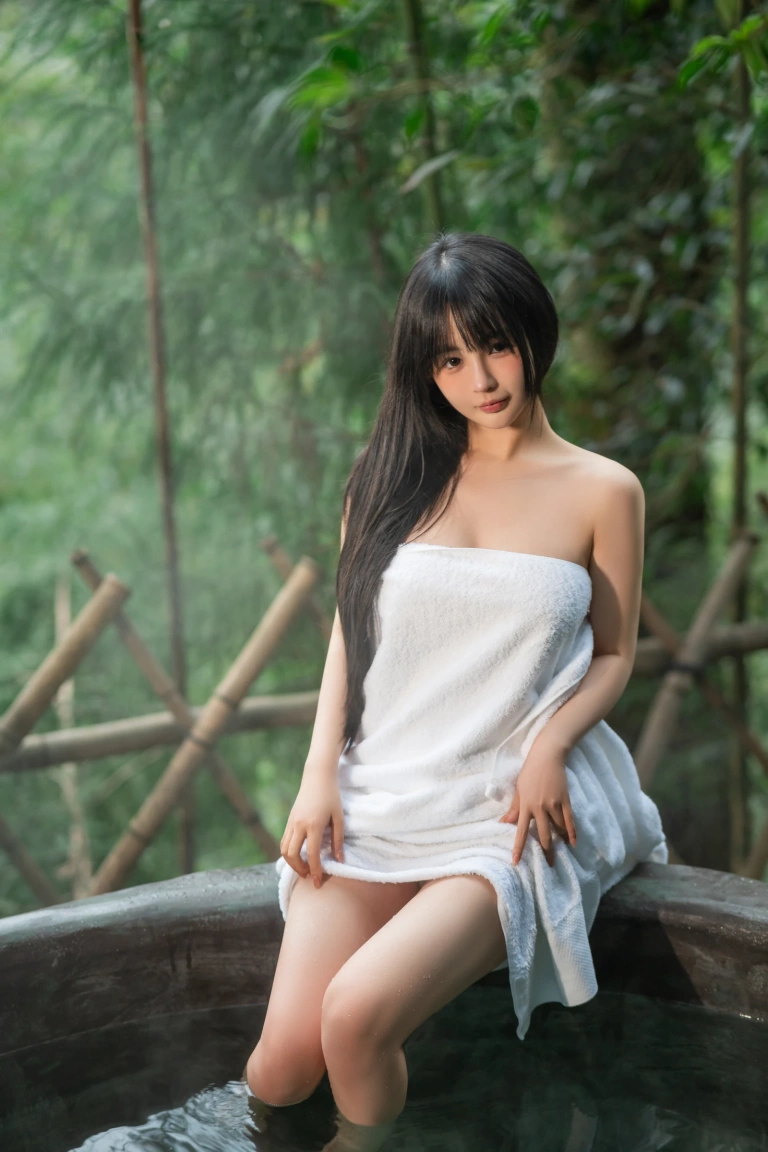 桜井宁宁《温泉》主题写真：60张全套美图