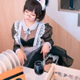蠢沫沫《透明萝莉女仆》主题写真：41张全套美图