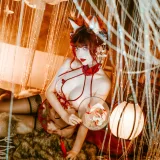 雯仔不讲道理《王者荣耀 妲己》主题写真：12张全套美图