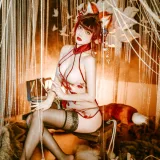 雯仔不讲道理《王者荣耀 妲己》主题写真：12张全套美图