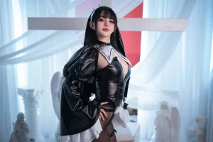 桜井宁宁《皮衣修女》主题写真：60张全套美图