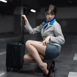轩萧学姐《NO.81 – 空姐车库》主题写真：28张全套美图，含1个视频