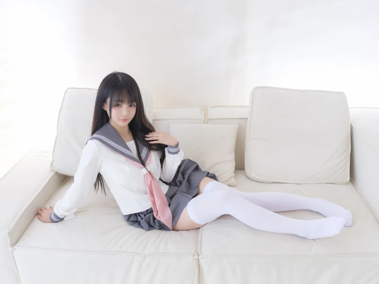 桜井宁宁《白丝jk》主题写真：85张全套美图