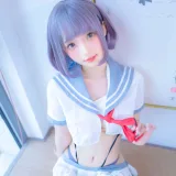 神楽坂真冬《第四季 序号4：《灰丝吊带JK》》主题写真：75张全套美图