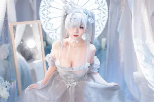 轩萧学姐《NO.86 – Nikke 灰姑娘·水晶公主》主题写真：40张全套美图