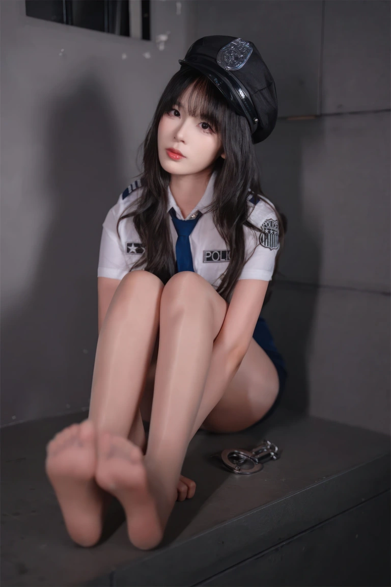轩萧学姐《NO.87 – 女警官黑丝+肉丝》主题写真：170张全套美图