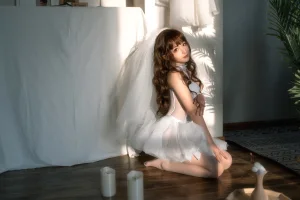 蠢沫沫《婚纱》主题写真：42张全套美图