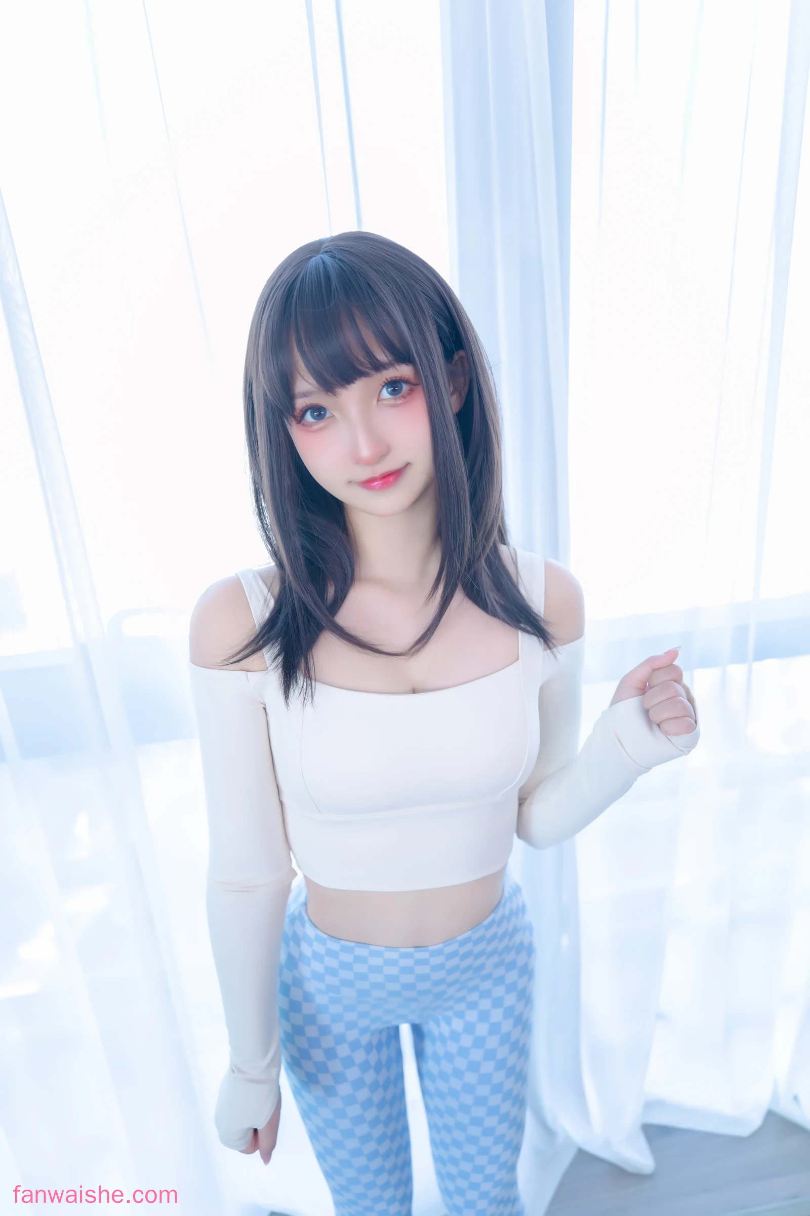 神楽坂真冬 神楽坂真冬 NO.89 - 第四季 序号7：《蓝白格》