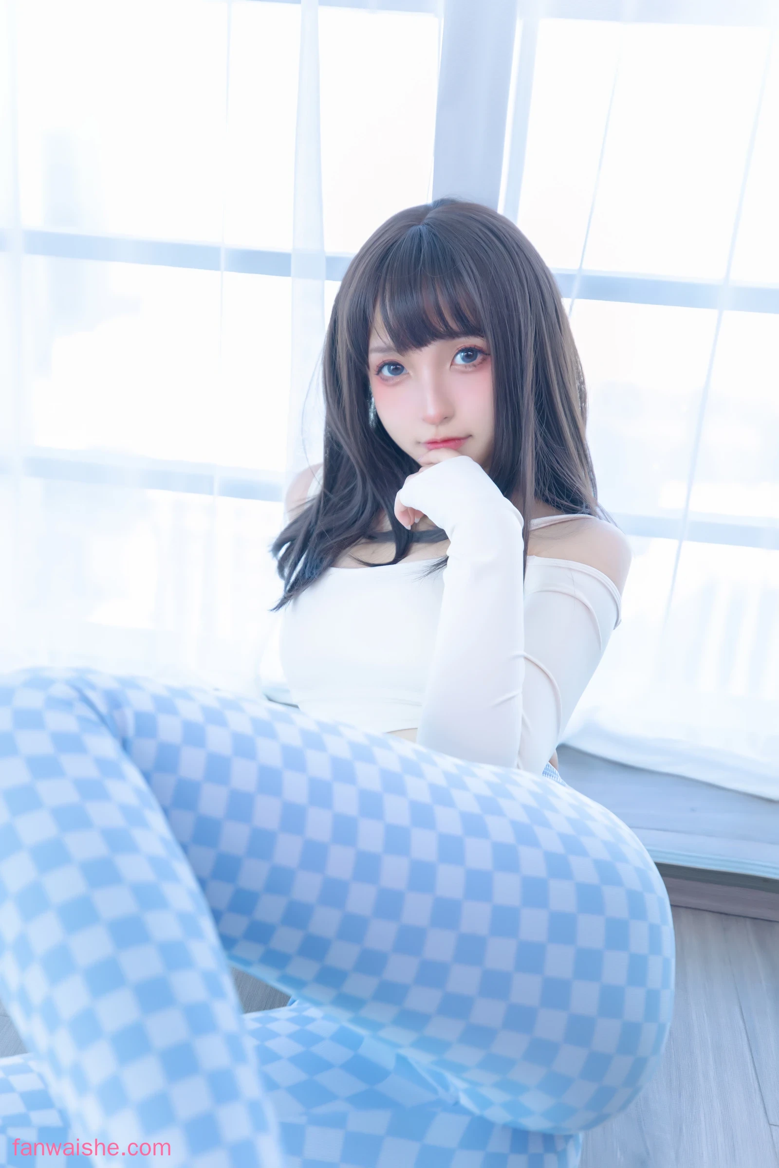 神楽坂真冬 神楽坂真冬 NO.89 - 第四季 序号7：《蓝白格》