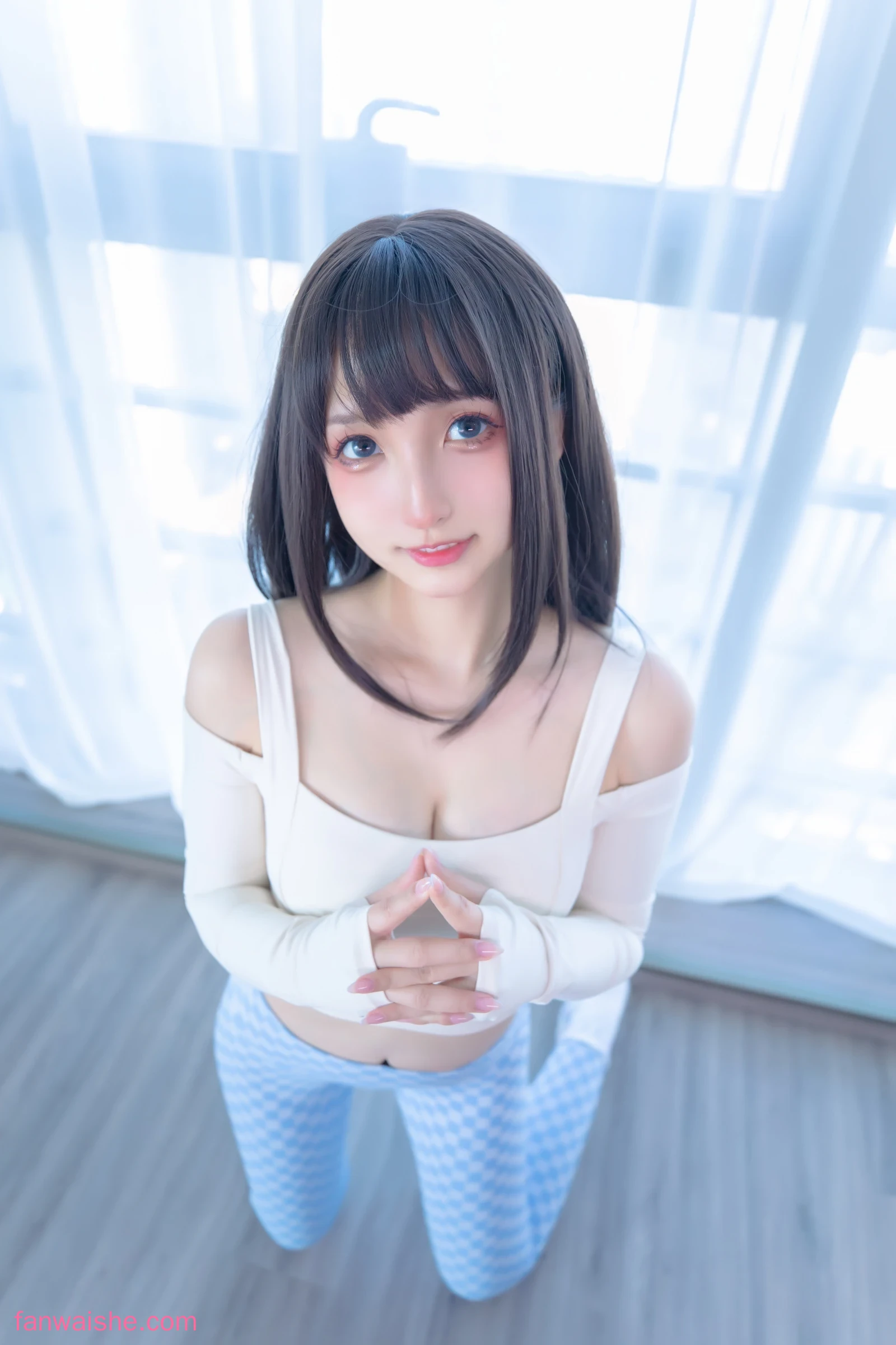 神楽坂真冬 神楽坂真冬 NO.89 - 第四季 序号7：《蓝白格》