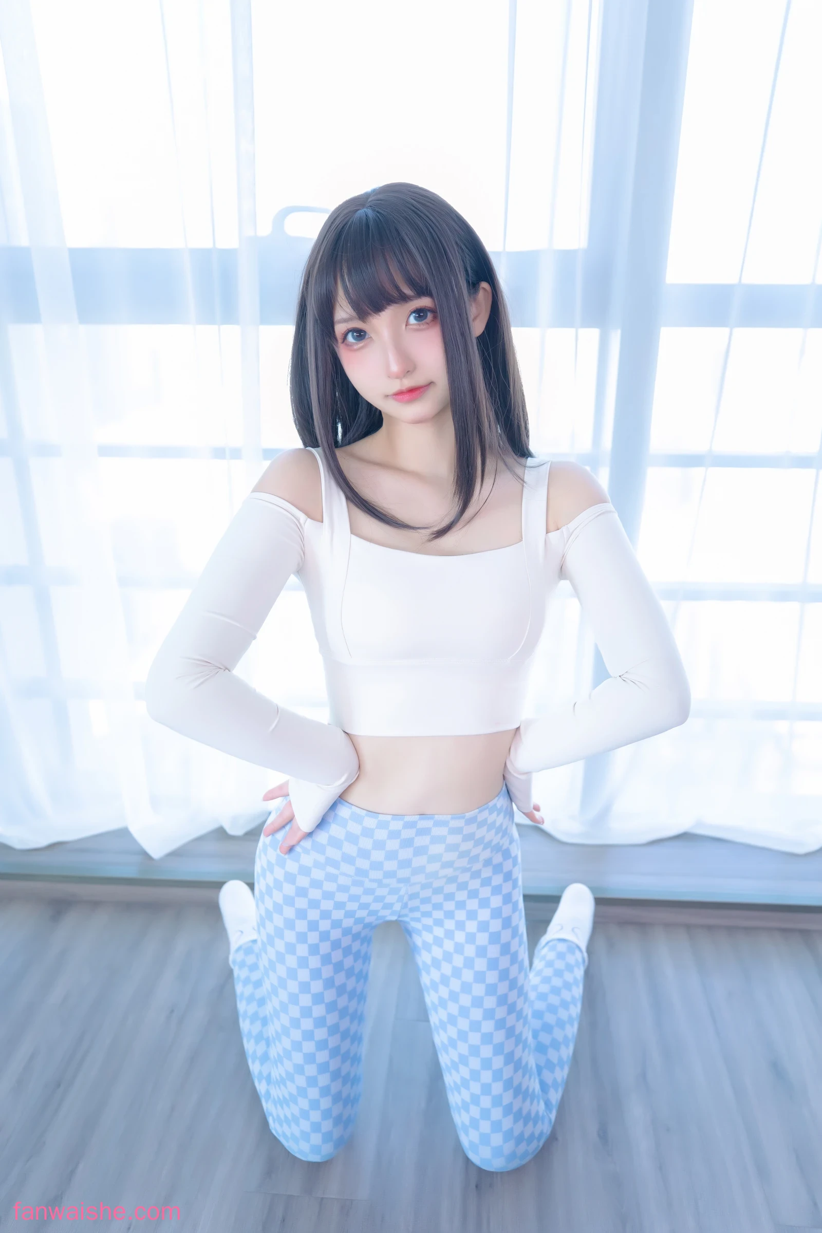 神楽坂真冬 神楽坂真冬 NO.89 - 第四季 序号7：《蓝白格》