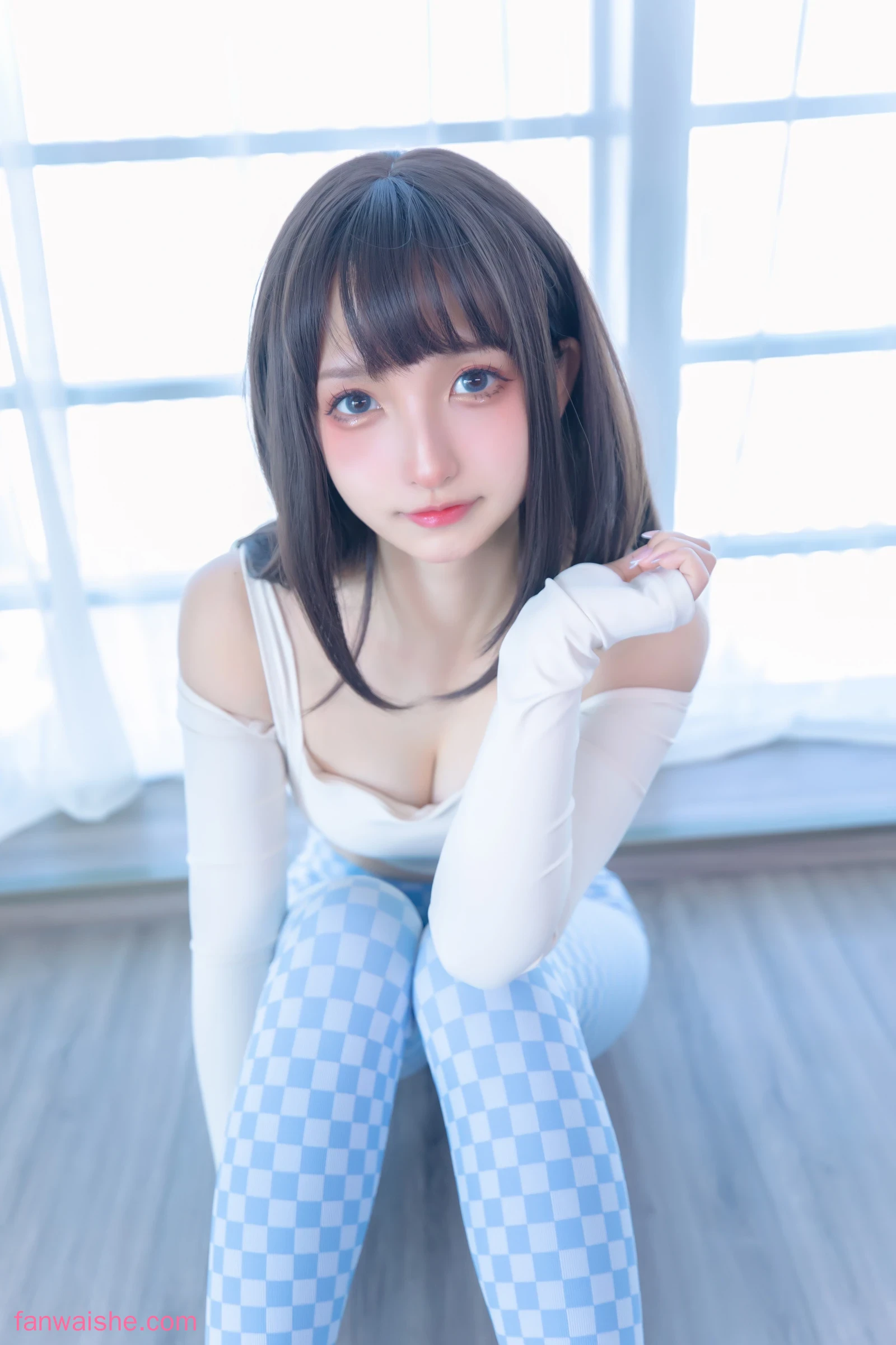 神楽坂真冬 神楽坂真冬 NO.89 - 第四季 序号7：《蓝白格》