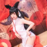 蠢沫沫《爱宕习字》主题写真：40张全套美图