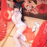 蠢沫沫《爱宕习字》主题写真：40张全套美图