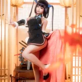 蠢沫沫《杨玉环二破》主题写真：40张全套美图