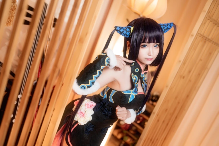 蠢沫沫《杨玉环二破》主题写真：40张全套美图