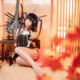 蠢沫沫《杨玉环二破》主题写真：40张全套美图