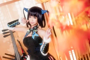 蠢沫沫《杨玉环二破》主题写真：40张全套美图