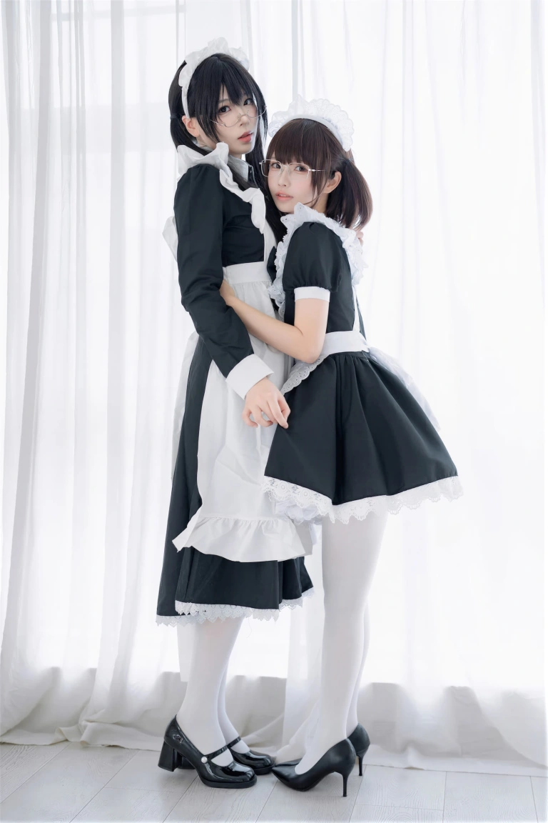 轩萧学姐&雪香川SUI《NO.96 – 双人女仆》主题写真：110张全套美图，含1个视频
