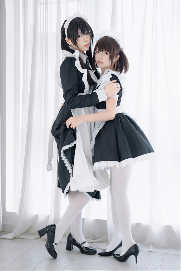 轩萧学姐&雪香川SUI《NO.96 – 双人女仆》主题写真：110张全套美图，含1个视频