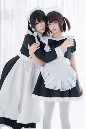 轩萧学姐&雪香川SUI《NO.96 – 双人女仆》主题写真：110张全套美图，含1个视频