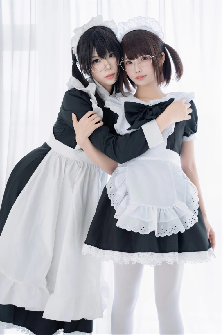 轩萧学姐&雪香川SUI《NO.96 – 双人女仆》主题写真：110张全套美图，含1个视频
