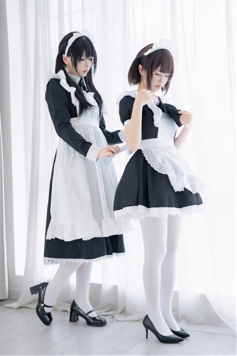 轩萧学姐&雪香川SUI《NO.96 – 双人女仆》主题写真：110张全套美图，含1个视频