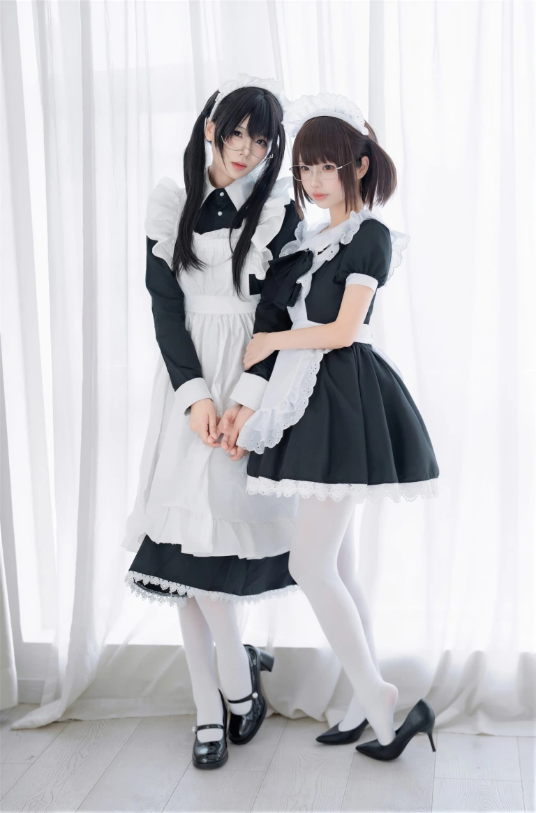轩萧学姐&雪香川SUI《NO.96 – 双人女仆》主题写真：110张全套美图，含1个视频