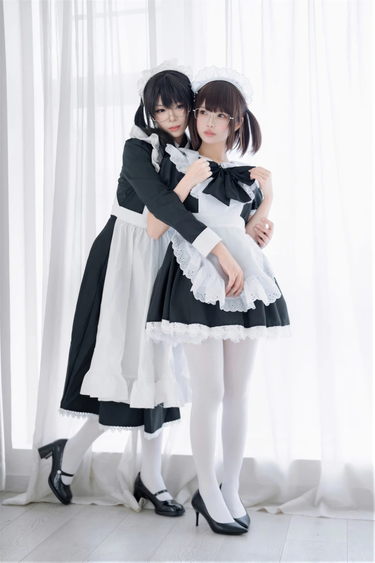 轩萧学姐&雪香川SUI《NO.96 – 双人女仆》主题写真：110张全套美图，含1个视频