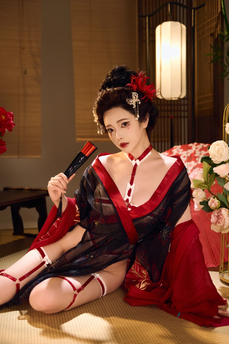 雯仔不讲道理《红袖添香》主题写真：61张全套美图，含4个视频