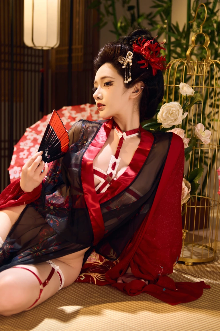 雯仔不讲道理《红袖添香》主题写真：61张全套美图，含4个视频