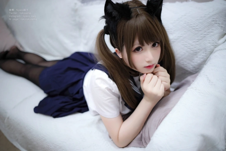 Nyako喵子《水手服》主题写真：150张全套美图，含5个视频