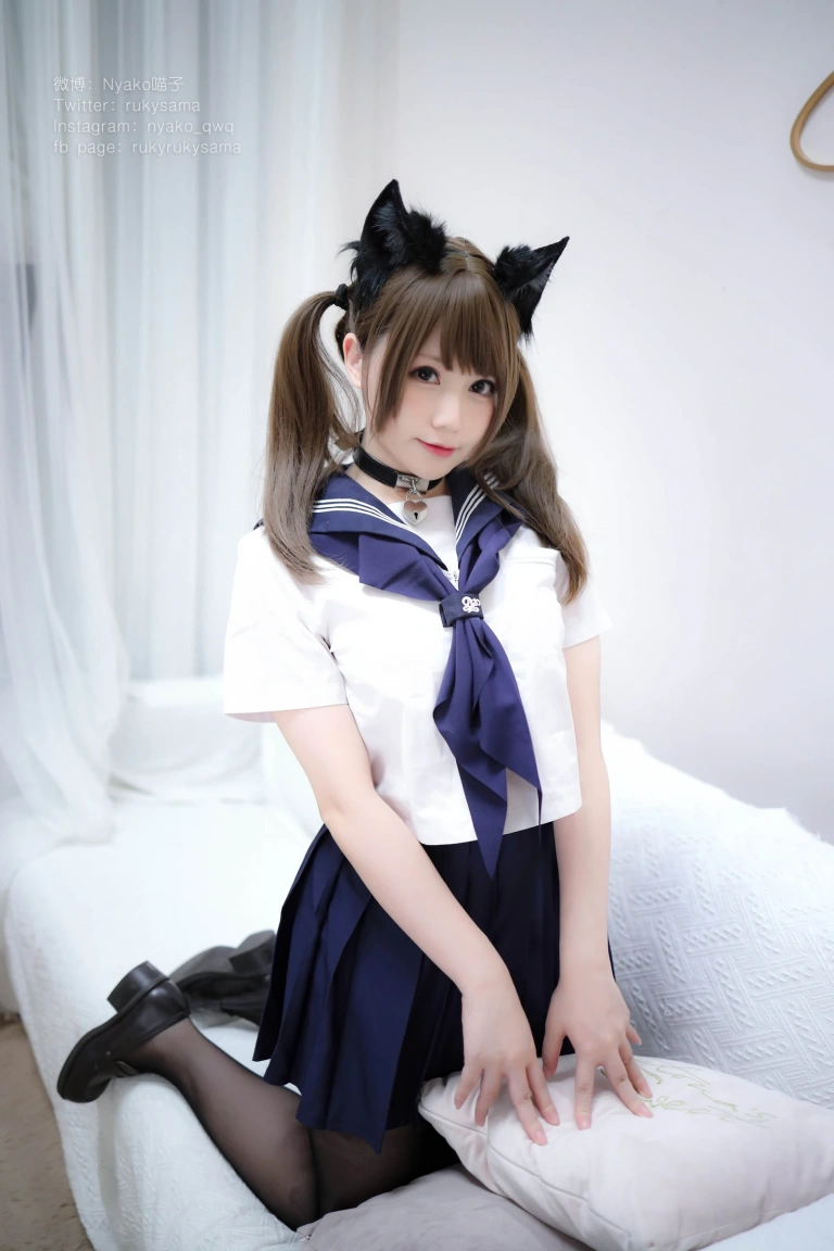Nyako喵子《水手服》主题写真：150张全套美图，含5个视频
