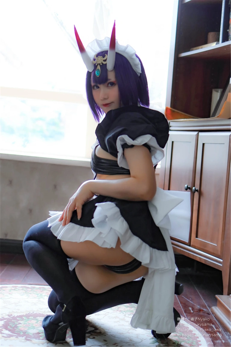 Nyako喵子《酒吞童子女仆》主题写真：42张全套美图