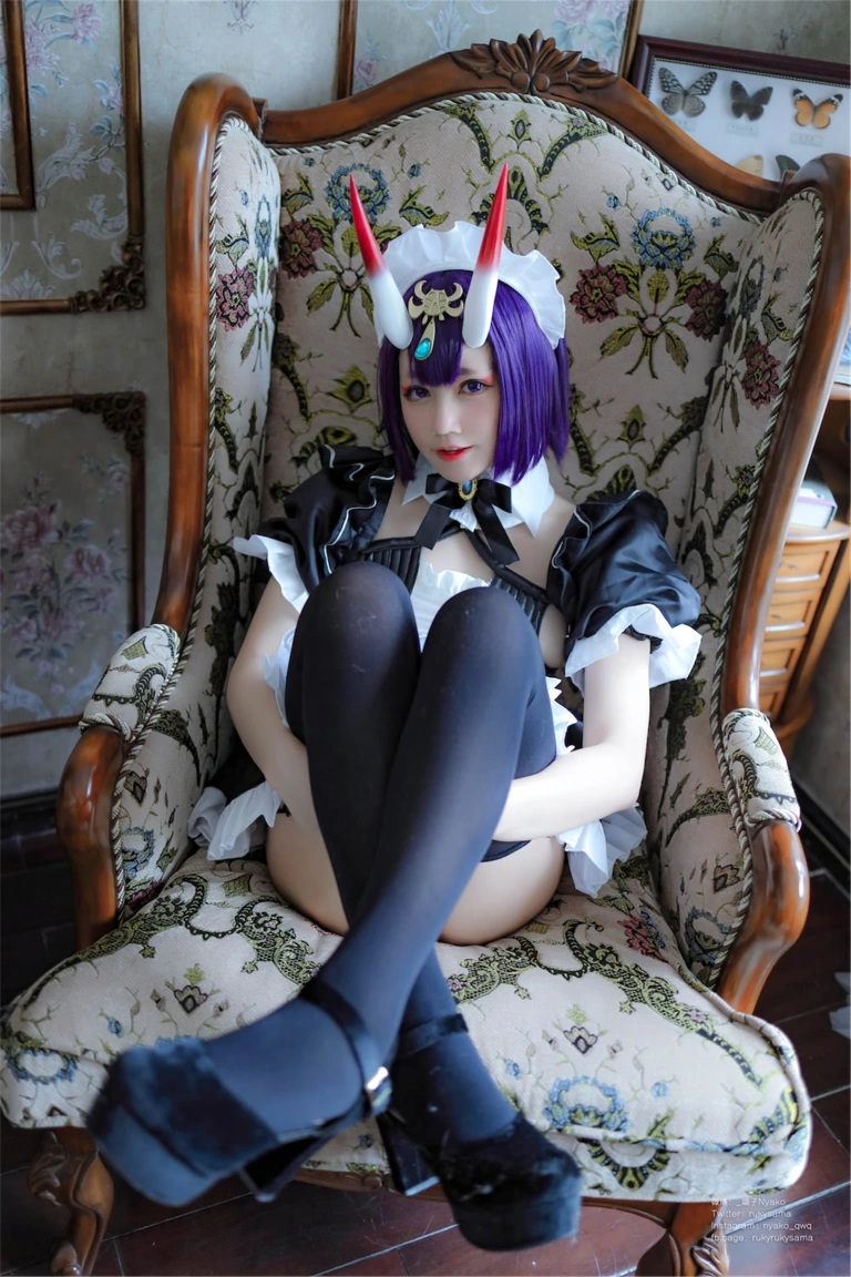 Nyako喵子《酒吞童子女仆》主题写真：42张全套美图