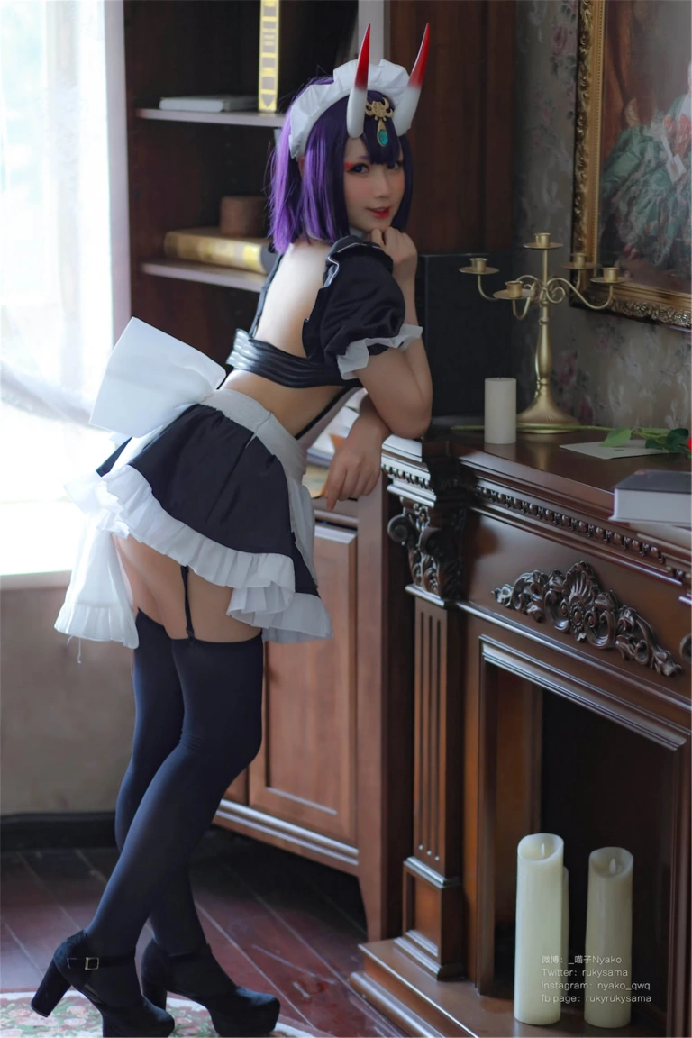 Nyako喵子《酒吞童子女仆》主题写真：42张全套美图