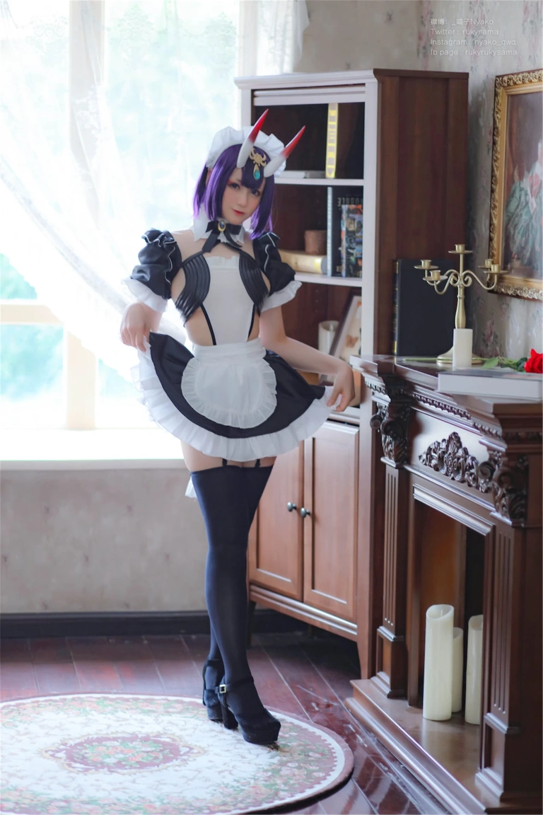 Nyako喵子《酒吞童子女仆》主题写真：42张全套美图