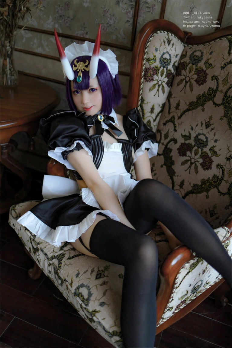 Nyako喵子《酒吞童子女仆》主题写真：42张全套美图