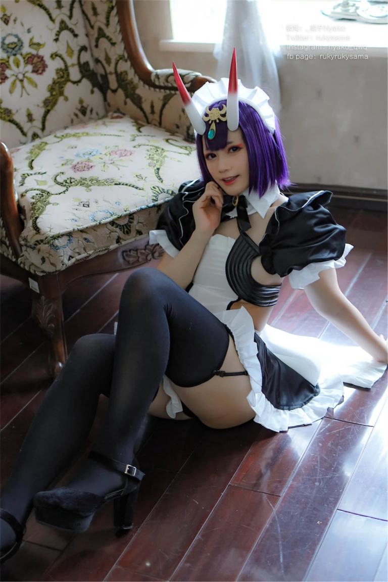 Nyako喵子《酒吞童子女仆》主题写真：42张全套美图